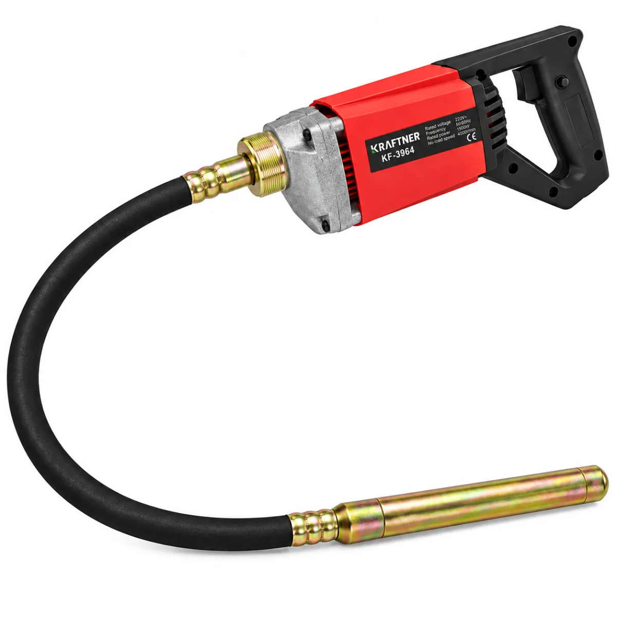 Vibrator pentru beton 1500W, furtun 1.5m, poza 1